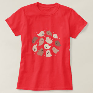 Camiseta Rosa Boo-tifully: Tee Ghost Halloween