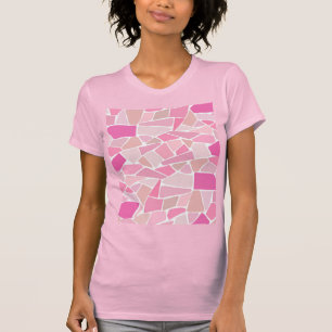 Camiseta Rosa Brillante Abstracto