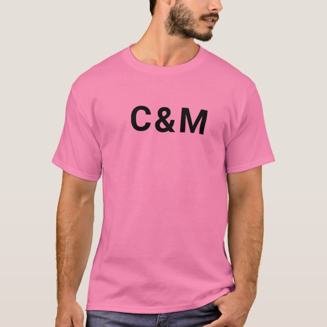 Camiseta Rosa C&M (Anverso)