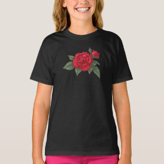 Camiseta Rosa Carmesí en Flor