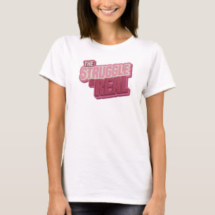 Camiseta Rosa Cautivadora LA LUCHA ES REAL Arte de Moda