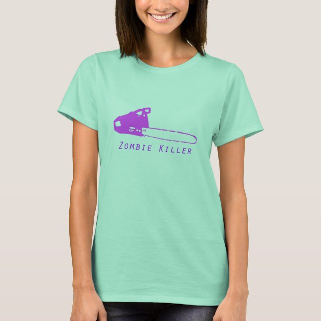 Camiseta Rosa Chainsaw (Anverso)