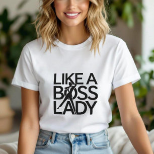 Camiseta rosa como una jefa