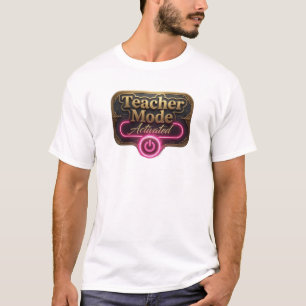 Camiseta Rosa contemporáneo MODO PROFESOR ACTIVADO Usable