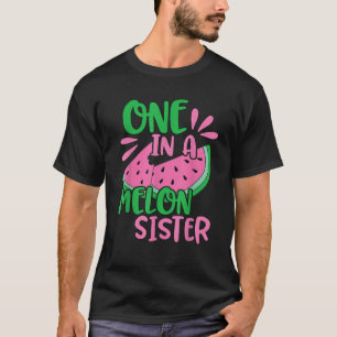 Camiseta Rosa Cute En Una Melena De Agua Melón Hermana