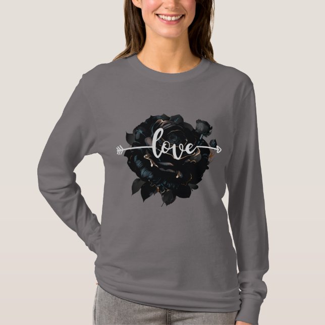 Camiseta Rosa de amor (Anverso)