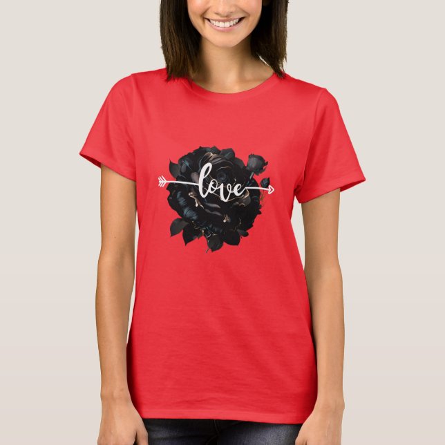 Camiseta Rosa de amor (Anverso)