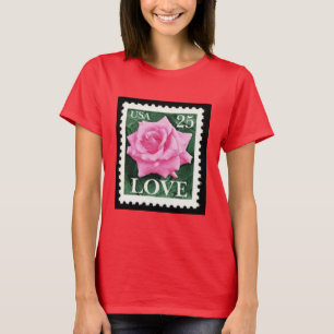 Camiseta Rosa de amor rosa
