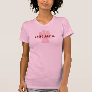 Camiseta rosa de ángel sin disculpas, sin disculpa