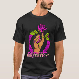 Camiseta Rosa de arte floral Melanada Reina Imperfecta Perf