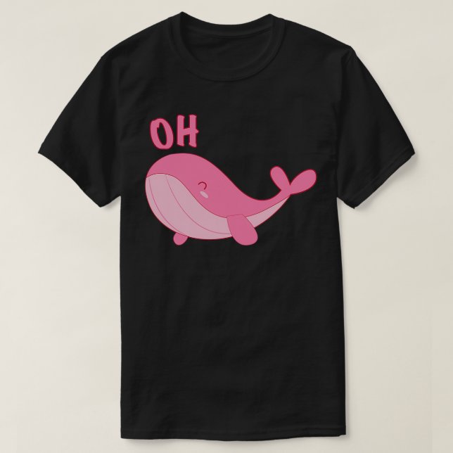 Camiseta Rosa de ballena 1 (Diseño del anverso)
