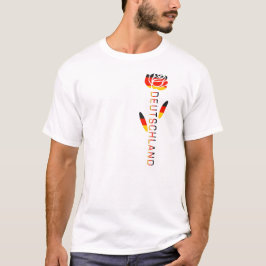 Camiseta Rosa de Bandera Alemana Deutschland