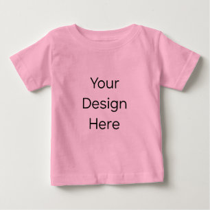 Camiseta rosa de bebé
