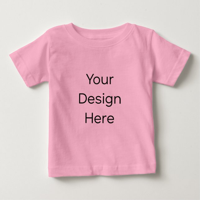 Camiseta rosa de bebé (Anverso)