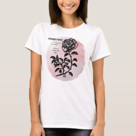 Camiseta Rosa de cabaña en rosa - La magia de la abuela