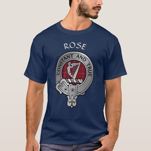 Camiseta Rosa de clan Escudo (Anverso)