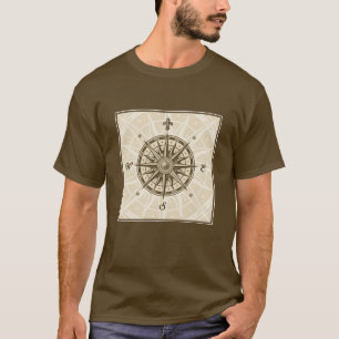 Camiseta Rosa de compás del vintage