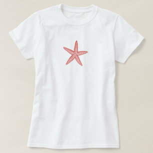 Camiseta Rosa De Coral De Starfish