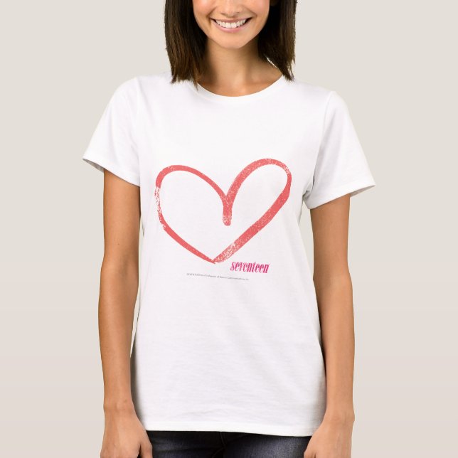 Camiseta Rosa de corazón abierto (Anverso)
