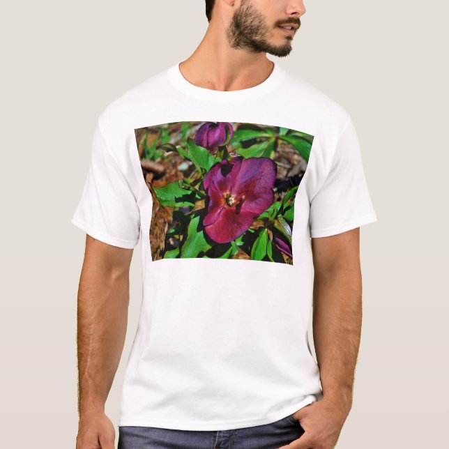 Camiseta Rosa de Cuaresma Rosa Borgoña (Anverso)