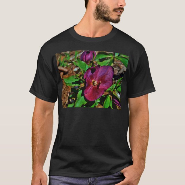Camiseta Rosa de Cuaresma Rosa Borgoña (Anverso)
