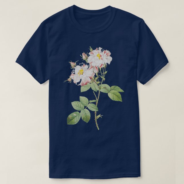 Camiseta Rosa de Damask (Diseño del anverso)