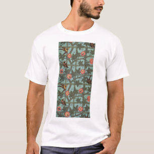Camiseta Rosa de escalada y pequeño pájaro, William Morris