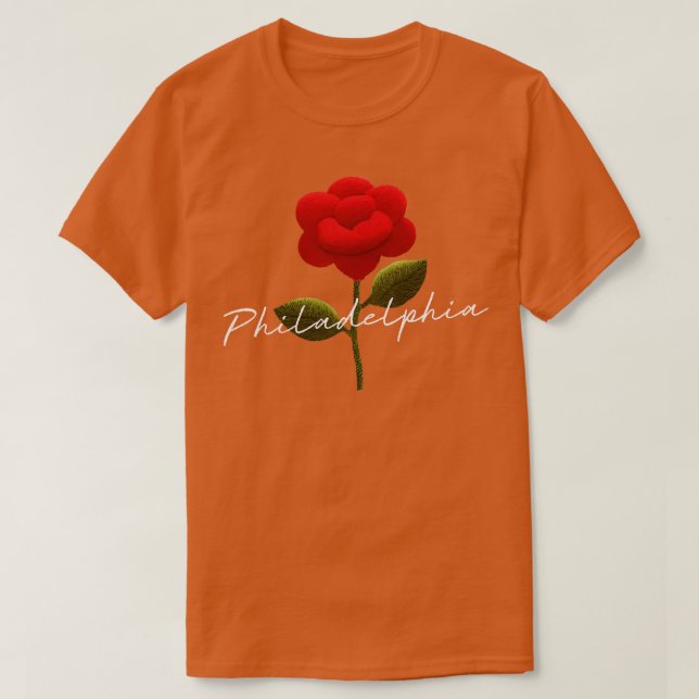 Camiseta Rosa de Filadelfia (Diseño del anverso)