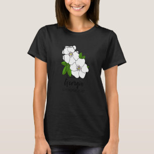 Camiseta Rosa de flores de Georgia Cherokee