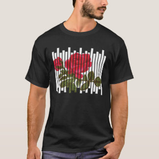 Camiseta Rosa de gótico Grunge estético para una flor y Ant