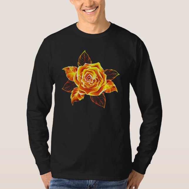 Camiseta Rosa de incendios en auge (Anverso)