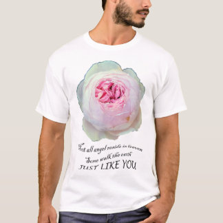 Camiseta Rosa de jardinería del Rosa del Jardín Inglés de l