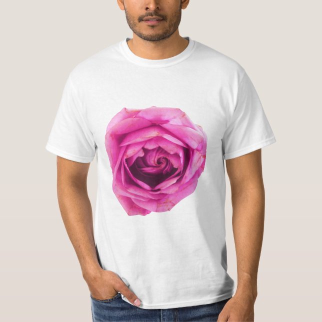Camiseta Rosa de la flor Rosa (Anverso)