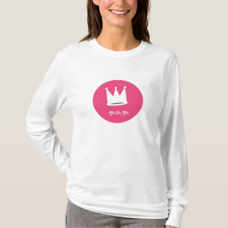 Camiseta rosa de la mamá de la reina