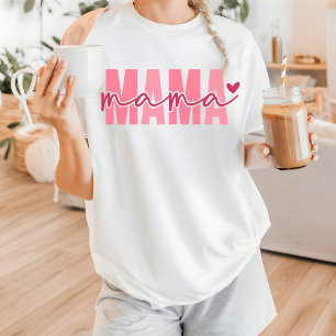 Camiseta rosa de la mamá para regalos de cumpleaño