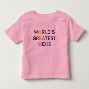 Camiseta rosa de la sobrina más grande del mundo