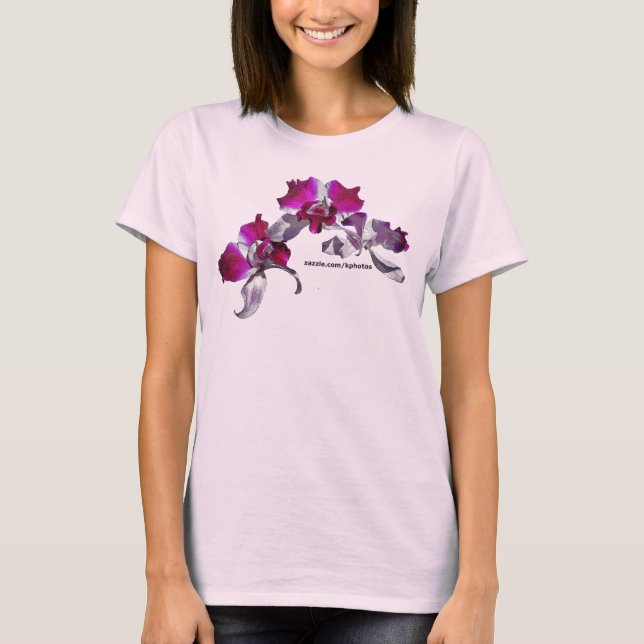 Camiseta Rosa de las orquídeas (Anverso)