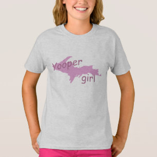 camiseta rosa de los Chicas Chicas UP Michigan Yoo