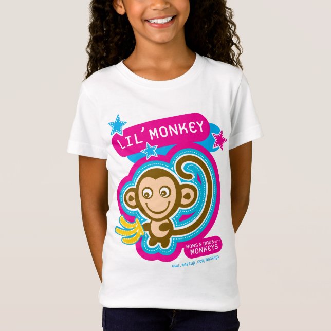 Camiseta Rosa de los mono-niños de Lil (Anverso)