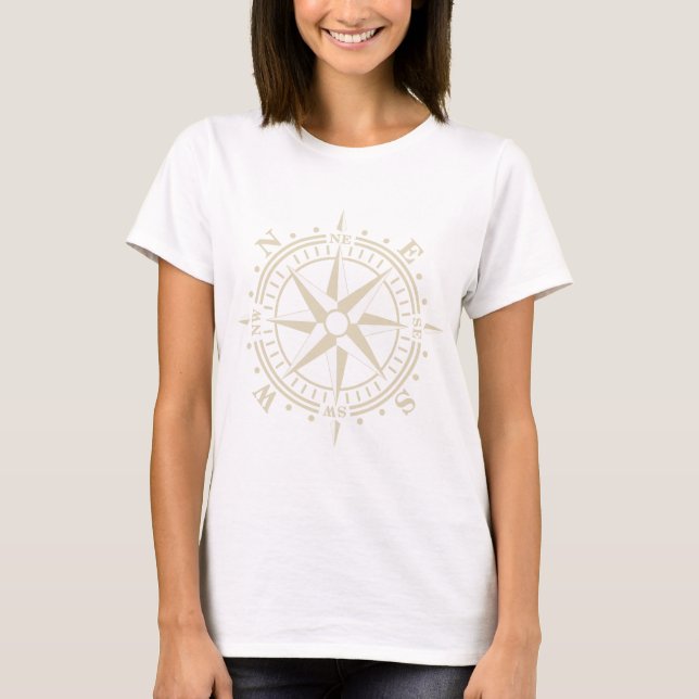 CAMISETA ROSA DE LOS VIENTOS (Anverso)