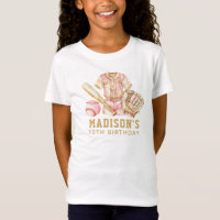 Rosa de lujo y oro de cumpleaños de béisbol