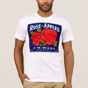 Camiseta Rosa de manzanas de marca