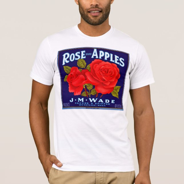 Camiseta Rosa de manzanas de marca (Anverso)