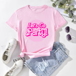 Camiseta Rosa de moda vamos a la fiesta de la fiesta Bachel<br><div class="desc">Camiseta retro rosada de moda Let's Go Bachelorette Party - disponible en múltiples estilos,  tamaños y colores.</div>