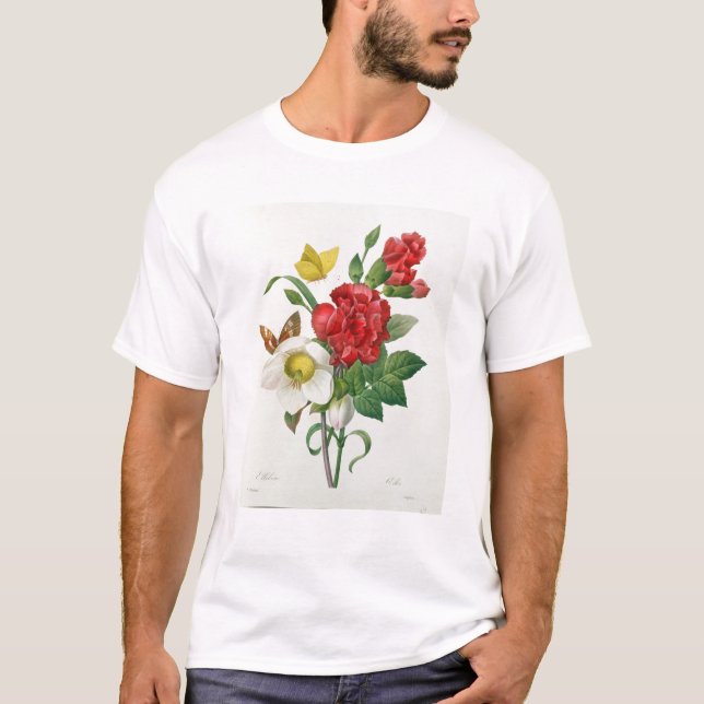Camiseta Rosa de navidad, Helleborus Niger (Anverso)