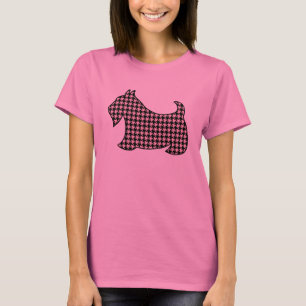 Camiseta rosa de perro Scottie Terrier escocés