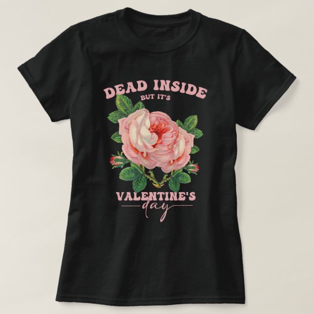 Camiseta Rosa de San Valentín, Gótico Pastel (Diseño del anverso)