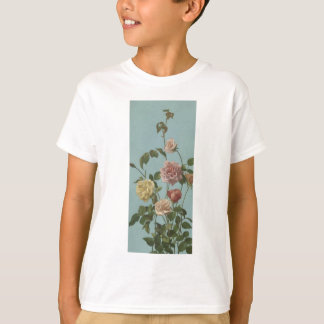 Camiseta Rosa de té de época y Rosas de Rubor
