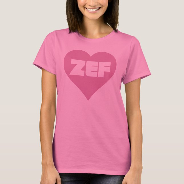 CAMISETA ROSA DE ZEF (Anverso)