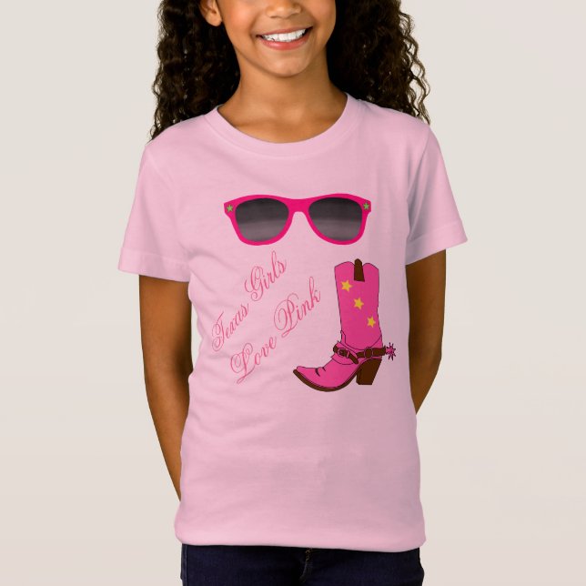 Camiseta Rosa del amor de los chicas de Tejas (Anverso)